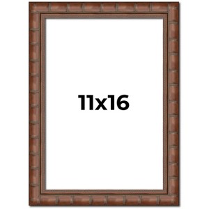PosterPalooza | 11x16 Modern Bamboo Picture Frame, UV Acrylic, 5 Finishes - 1 of 4
