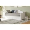 APRILSOUL Twin Size Wood Daybed with 2 Storage Drawers ,Wooden Sofa Bed with Handrail for Living Room Bedroom - 3 of 4