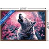 Trends International Shawna Stewart - Howling At The Moon Framed Wall Poster Prints - 3 of 4