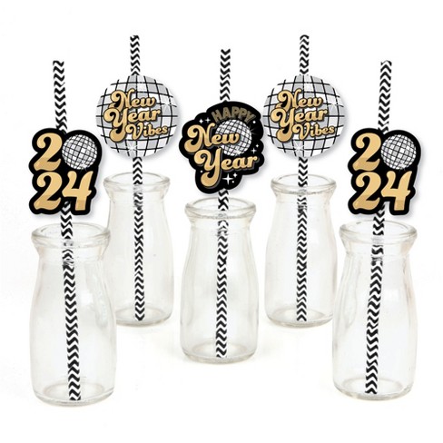 Disco Ball Straws 16ct