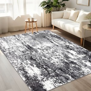 Area Rug Washable Rug Soft Abstract Non-Slip Area Rugs for Living Room, Bedroom, Dining Room, Home Office - 1 of 4