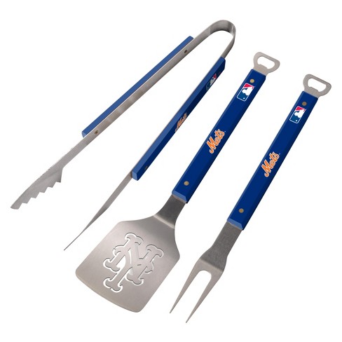 Sportula Spirit Series Set 3 Pezzi Barbecue - NCAA Kansas Jayhawks, Spatola, Forchetta E Pinze