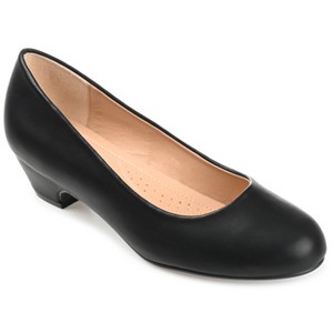 Journee Womens Saar Comfort Insole Round Toe Kitten Heel Pumps - 1 of 4