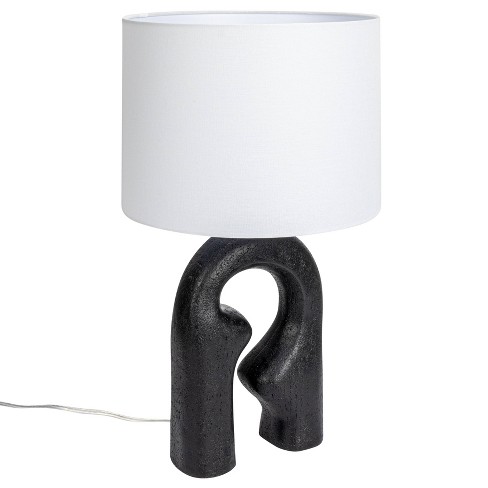 Storied Home Modern Abstract Sculptural Table Lamp with Drum Shade - image 1 of 4