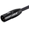 Monoprice XLR Male to 1/4 Inch TRS Male Cable - 6 Feet - Black | 16AWG, Gold Plated - Stage Right Series - 4 of 4