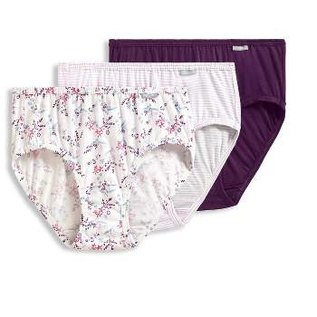 Jockey Women's Underwear Elance Bikini - 3 Pack, Digital Lavender/Dream Dot  Aqua/Floral Clouds Aqua, 4 : : Clothing, Shoes & Accessories