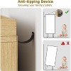 Rattan Shoe Storage Cabinet with 3 Flip Drawers, 4-Tier Shoe Organizer for Entryway, Hallway - 4 of 4