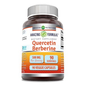 Amazing Formulas Berberine Quercetin 500 Mg  90 Veggie Capsules - 1 of 1