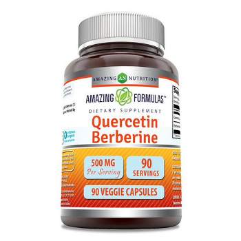 Amazing Formulas Berberine Quercetin 500 Mg  90 Veggie Capsules