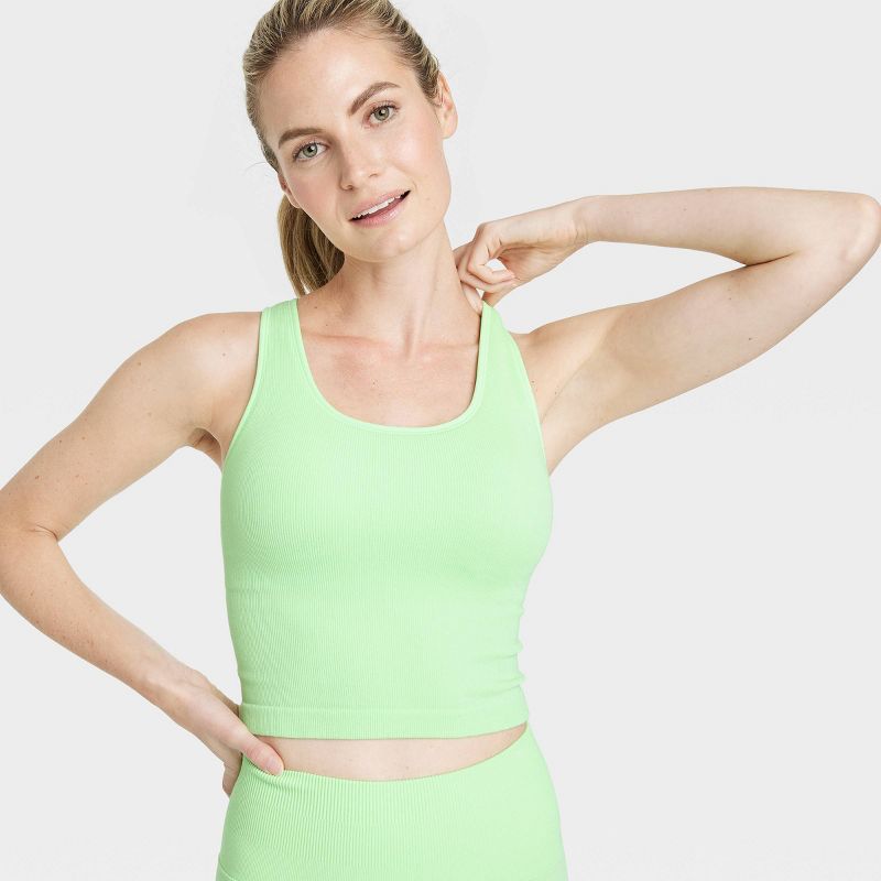 Women's Seamless Racerback Rib Tank Top - All In Motion™, 6 of 9