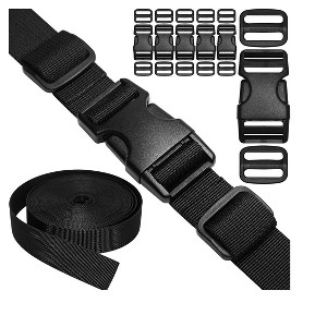 Itopfox Heavy Duty Nylon Webbing Straps with Quick Release Buckles and Tri-Glide Sliders for DIY Repair and Outdoor Gear - 1 of 4