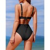 AI'MAGE Women's High Waisted Bikini Set Tummy Control 2 Piece Swimsuit for Women Push Up Twist Front Bathing Suit 2025 - 2 of 3