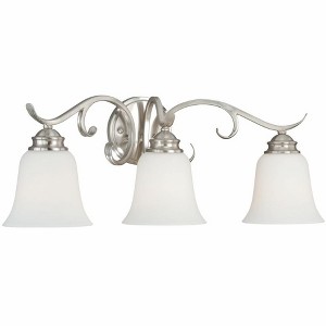 Vaxcel Hartford 3 - Light Vanity in  Satin Nickel - 1 of 4