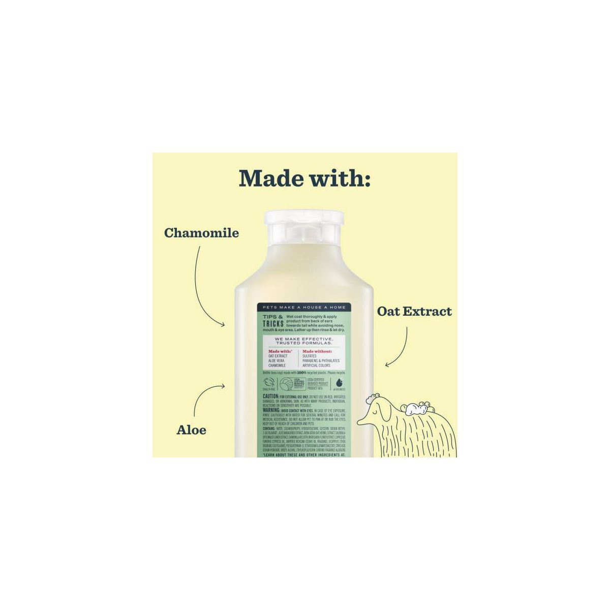 Mrs. Meyer's Clean Day 3-in-1 Chamomile Scented Dog Shampoo - 14 fl oz - thumbnail 6