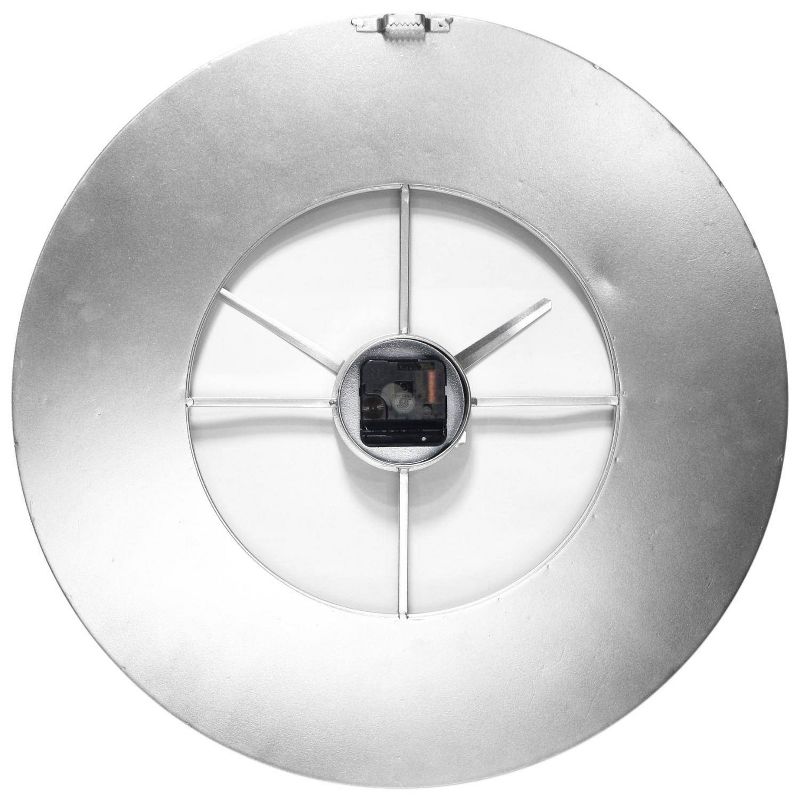 19.75&#34; Metropolitan Metal Wall Clock Silver - Infinity Instruments, 2 of 7