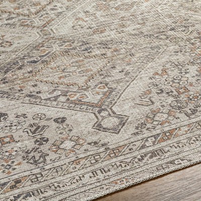 Hauteloom Barny Beige Flat Pile Washable Rug