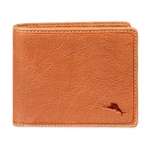 Generic Men's Slimfold Wallet Crunch Leather Minimalist Billfold with Multiple Card Slots & ID Window - 1 of 4