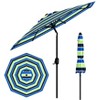 9FT Outdoor Patio Umbrella, Outdoor Table Umbrella, With Push Button Tilt and Crank, 8 Sturdy Ribs UV Protection Waterproof for Garden - 2 of 4