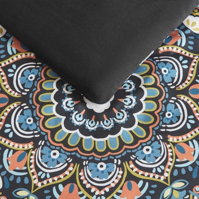 Regency Heights 9Pcs Boho Style BIAB Comforter Set, Cloud-like Ultra Soft Touch Bedding, Lightweight Bed Set with Matching Shams, Black, Queen — фото 7