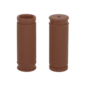 Unique Bargains Bike Handlebar Grips Covers 3.35" Long Brown 1 Pair - 1 of 4