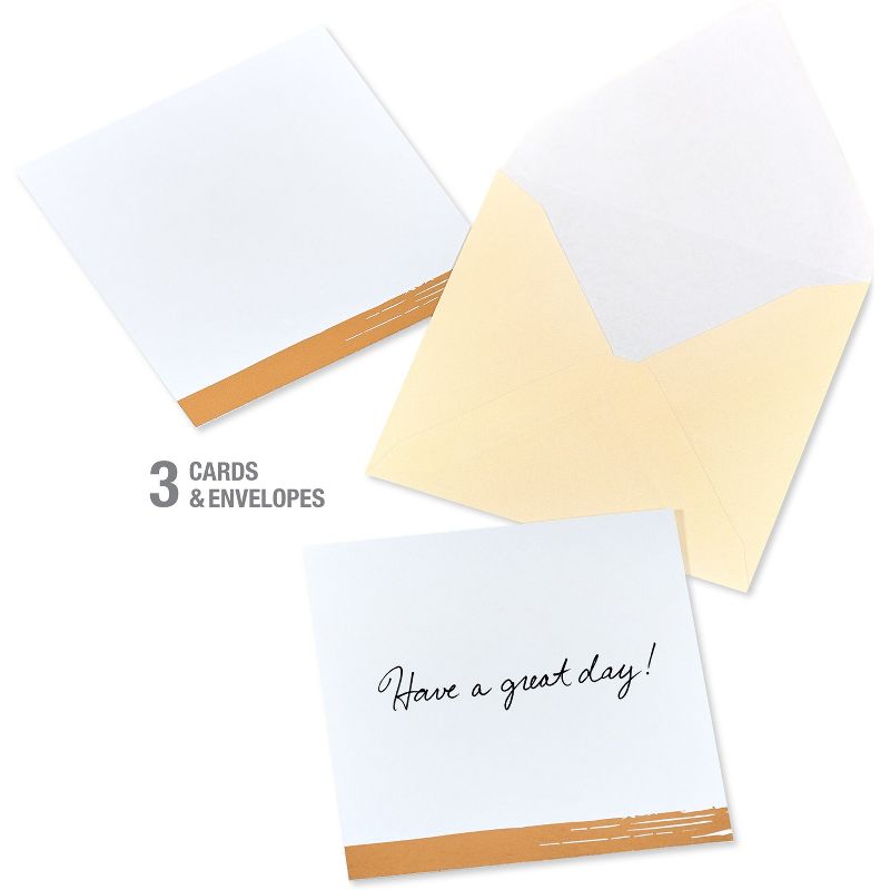 12ct Blank Mini Note Cards Neutral Colors, 5 of 8