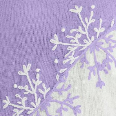 soft iris snowflake embroidery