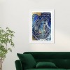 13" x 19" Agate Abstract Framed Wall Art Blue/Gold - Wynwood Studio: Modern Decor, White Frame - 4 of 4