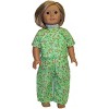 Doll Clothes Superstore Doll Clothes Green Sleep Set fits 18 inch doll - 3 of 4