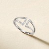 RS Pure by Ross-Simons 0.10 ct. t.w. Diamond Open-Space Ring in Sterling Silver - 4 of 4