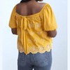 Women's Sunny Breeze Eyelet Blouse - Grace + Emma - 2 of 3