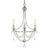 Crystorama Lighting Metro 3 - Light Chandelier in  Antique Silver - 2 of 4