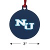 Northwood University Primary Logo Aluminum Holiday Christmas Tree Ornament - 3 of 4