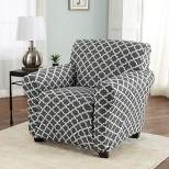 Great Bay Home Stretch Printed Washable Chair Slipcover