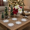 SEVOBAL Tree Ornaments 6PCS Set 6.1" Christmas Tree Decorations Snowflake Hanging Ornaments Holiday Party Supplies, White, 6.1"*6.1"*6.1" - 2 of 4