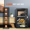 VEVOR Single Door 4.0 cu.ft Safe Box with Key Lock, Password & Fingerprint, Safe Lock Box with Fireproof Bag, Key Rack, and 2 Shelves, Black - 3 of 4