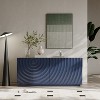 TiramisuBest 59" Modern Buffet Cabinet with 4 Doors, Luxurious Freestanding Sideboard for Kitchen & Living Room,Navy Blue - 2 of 4