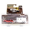2021 Chevrolet Tahoe Cherry Red Pearl with White Horse Trailer "Hitch & Tow" Series 23 1/64 Diecast Model Car by Greenlight - 3 of 3