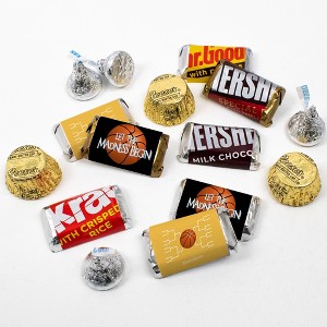 105 Pcs Basketball Party Candy Favors Chocolate Mix Let the Madness Begin (1.75 lbs, Approx. 105 Pcs) - By Just Candy - 1 of 2