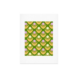 Deny Designs Maritza Lisa Happy White and Purple Dahlias Art Print - 1 of 4
