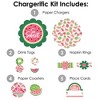 Big Dot of Happiness Sweet Watermelon - Fruit Party Paper Charger and Table Decorations - Chargerific Kit - Place Setting for 8 - 3 of 4