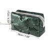 Unique Bargains Women Portable Pure color Makeup Bag Dark Green 1 Pc - 3 of 3