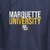 Marquette University Stacked Cropped Hoodie Pullover Sweatshirt - 2 of 4