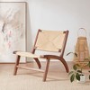 Infurnic Accent Chairs, Comfortable Woven Seat with Sturdy Legs, Modern Accent Chairs for Kitchen and Dining Room, Beige, 24.8"*28.7"*28.3" - 3 of 4