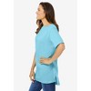 Woman Within Plus Size Perfect Short-Sleeve Boatneck Tunic - 4 of 4