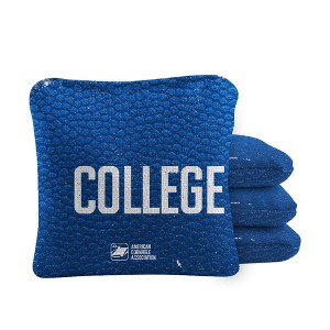 Skip's Garage | Gameday College Town Synergy Pro Blue Cornhole Bags (Set of 4) - 1 of 4