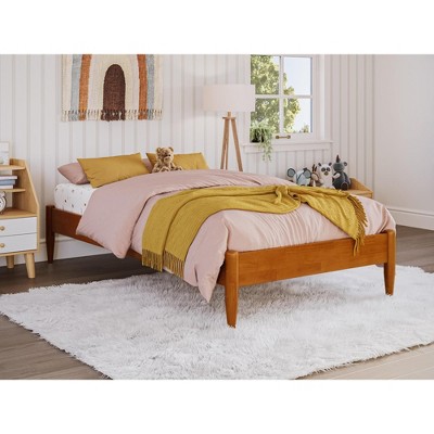 AFI Furnishings Pasadena 14 in Twin Platform Bed Frame in Light Toffee