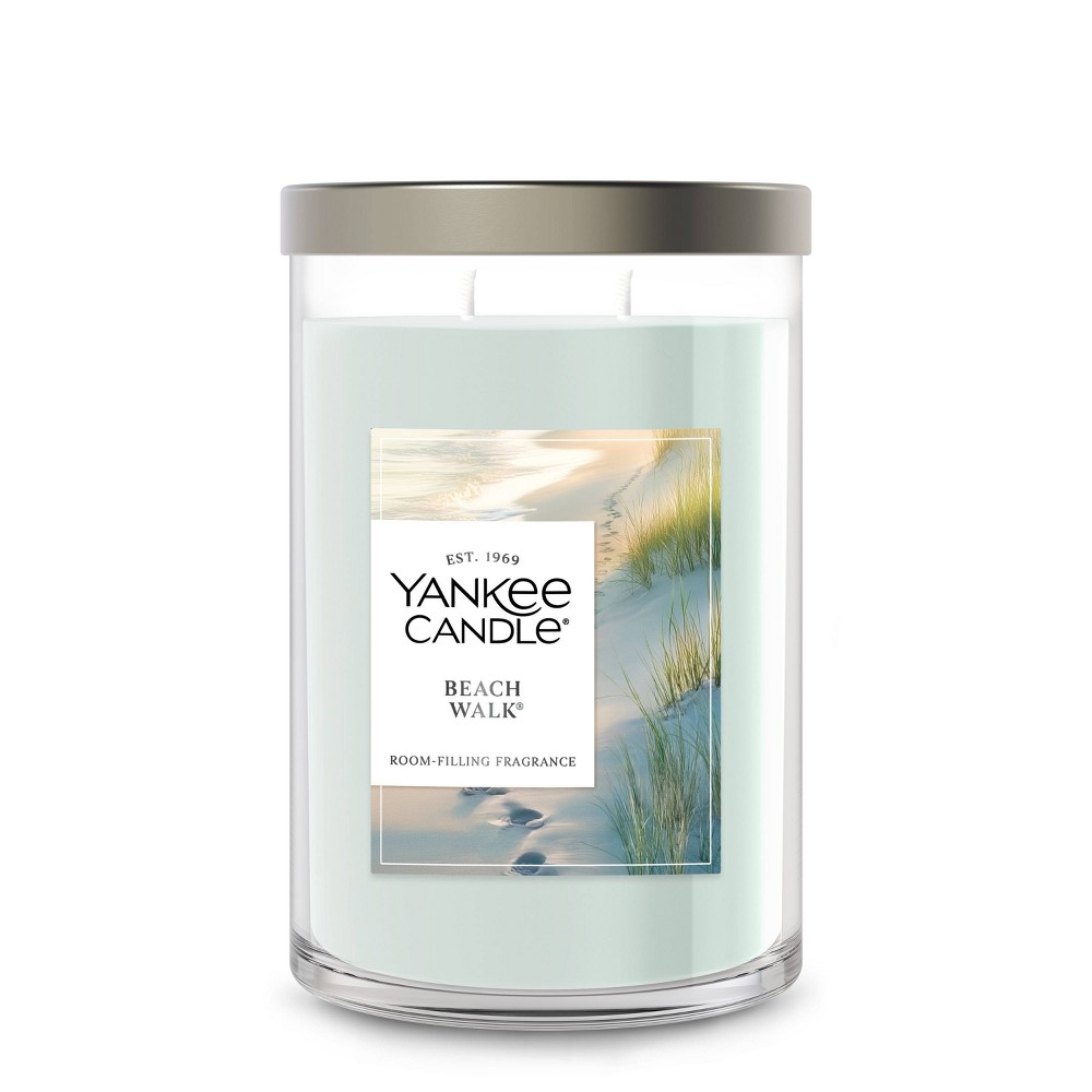 Photos - Other Decoration Yankee Candle 20oz Signature Tumbler Beach Walk - : Soy Wax Blend, Orange Blossom & Musk Aroma, 100hr Burn Time 