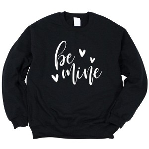 Simply Sage Market Women's Graphic Sweatshirt Be Mine Cursive - 1 of 3