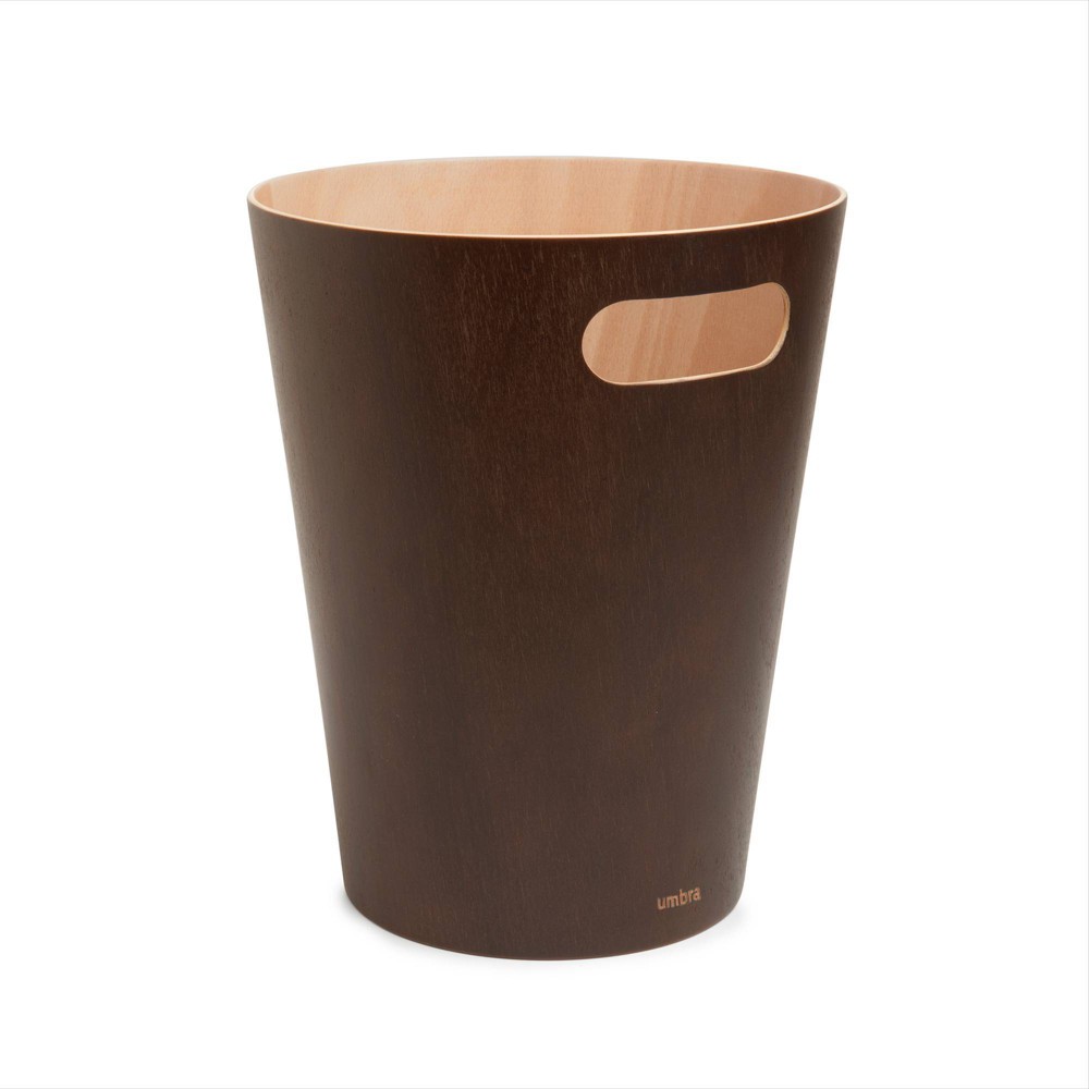 Umbra 2gal Woodrow Indoor Trash Can Brown