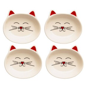 Park Life Designs 1c Oscar Dishes Cat Bowl - Cream - 1 of 4